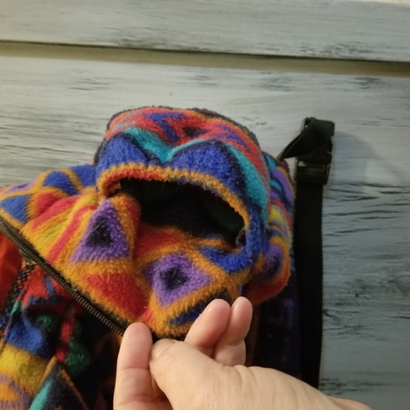 Pet carrier, Small boho blanket pet backpack carrier for a toy small pet breed - Picture 9 of 10